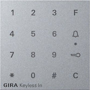 Gira - Bussystem-Zutrittskontrolleinrichtung Aufsatz Codetastatur alu 851326