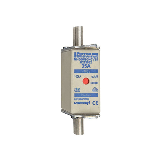 Mersen - Messersicherung Sicherungseinsatz NH gG NH000GG40V45 Gr.000 40A sfü KM − 9 Stück