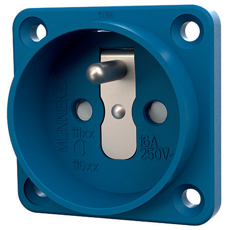 Mennekes - Schutzkontakt-Anbausteckdose Schuko-Anbau-Steckdose 11661 16A,2p+E,230V,bl