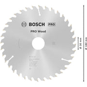 Bosch - Kreissägeblatt PRO Wood Kreissägeblatt, 2608640609 180 x 2,6 x 30 mm