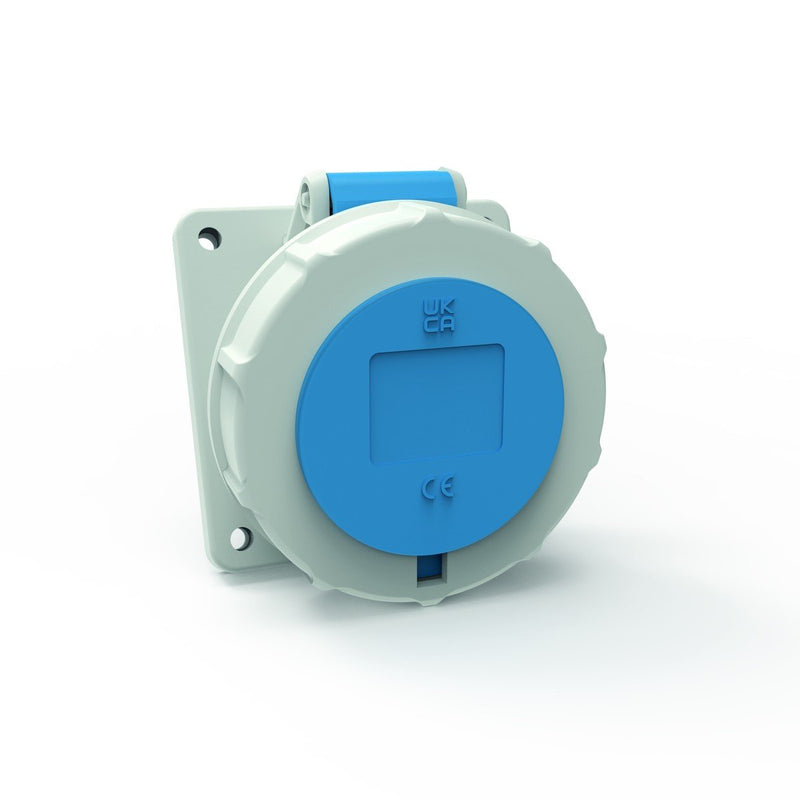 Bals Elektrotech - CEE-Anbausteckdose (IEC 60309) Anbausteckdose Neigung 128161 16A 3p 400V 9h IP67 − 10 Stück