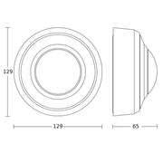 Steinel - Bussystem-Bewegungsmelder Bewegungs-u.Präsenzmelder PDIR4360-8KNX-APsw AP, KNX, schwarz