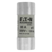 Eaton - Zylindrische Sicherung Sicherungseinsatz Nieders. CYL GG 22,#C22G80S 80A AC 500V 120kA − 10 Stück