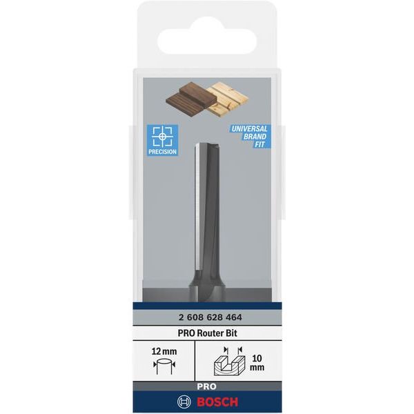 Bosch - Fräser PRO Nutfräser, 2608628464 zweischneidig 10 x L