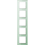 Jung - Abdeckrahmen Glasrahmen 5-fach mt/ws AC 585 GL WMT waage/senkrecht