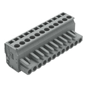 WAGO - Kabelsteckverbinder für Leiterplattensteckverbinder 1-Leiter Federleiste 232-212/026-000 CAGECLAMP 2,5mm²,gr − 25 Stück