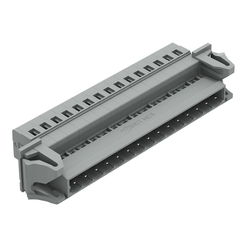WAGO - Kabelsteckverbinder für Leiterplattensteckverbinder 1-Leiter-Stiftleiste 231-615/114-000 CAGECLAMP,2,5mm²,gr − 10 Stück