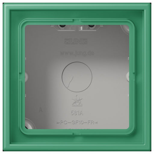 Jung - Aufputzgehäuse für Unterputzgerät Aufputz-Kappe 1fach LC 581 A 250 vert 59 (4320G)