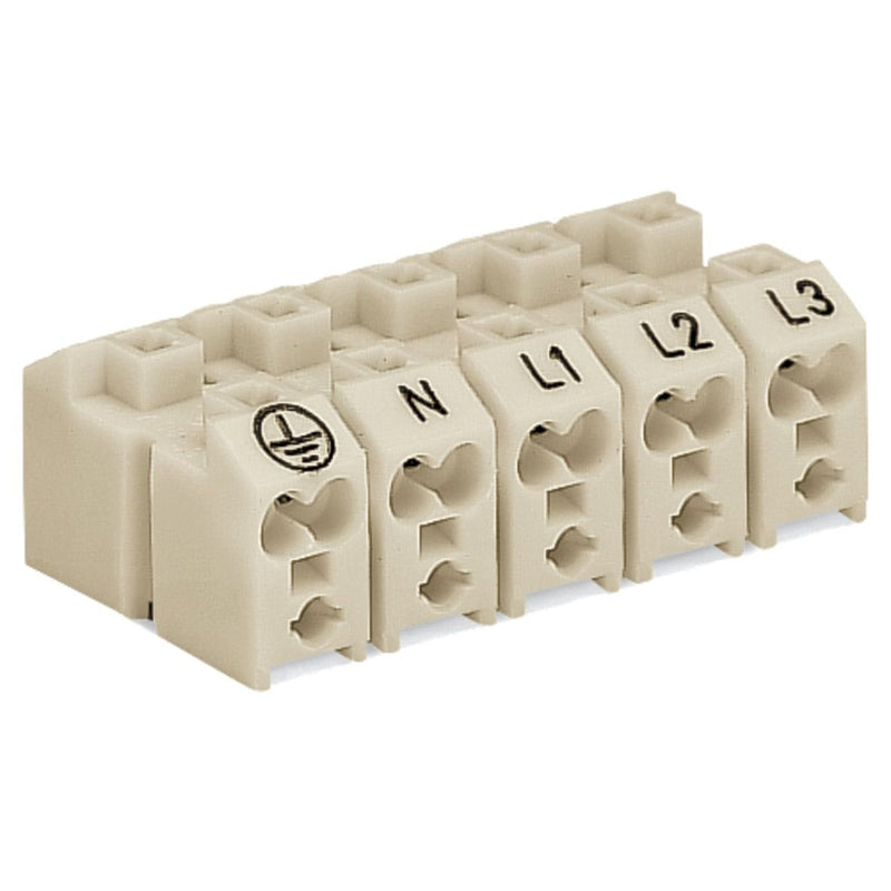 WAGO - Steckklemme Netzanschlussklemme 272-102/001-000 ohne Rastfüße,weiß − 1000 Stück