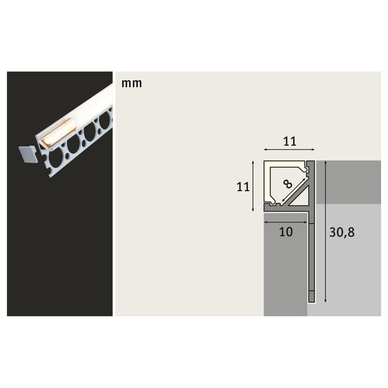 Paulmann - Mechanisches Zubehör/Ersatzteile für Leuchten LED-Strip Profil 784.10