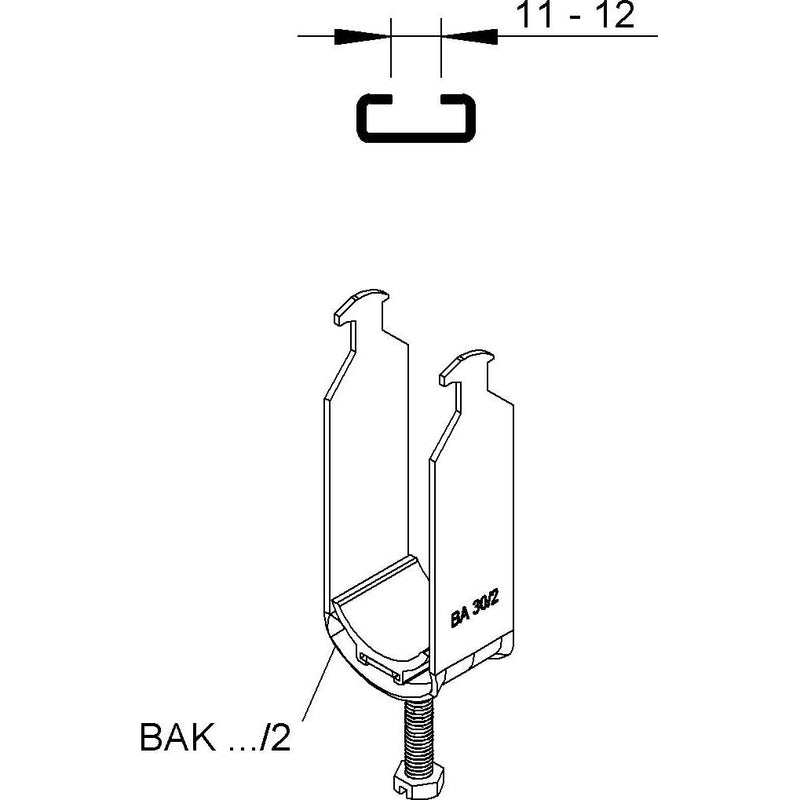 Niedax - Bügelschelle BAK 18/2 2x 14-18mm − 100 Stück