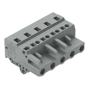 WAGO - Kabelsteckverbinder für Leiterplattensteckverbinder 1-Leiter-Federleiste 231-205/008-000 CAGECLAMP,2,5 mm²,gr − 50 Stück