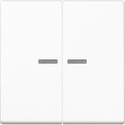 Jung - Bussystem-Tastsensor KNX RF Taster 2fach A 10921 ST RF WW Duroplast, Serie A