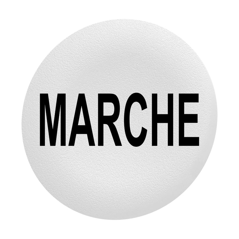 Schneider Electric - Kalotte, Linse Tastenschild Flush 30mm ZBAF142 weiß MARCHE − 10 Stück