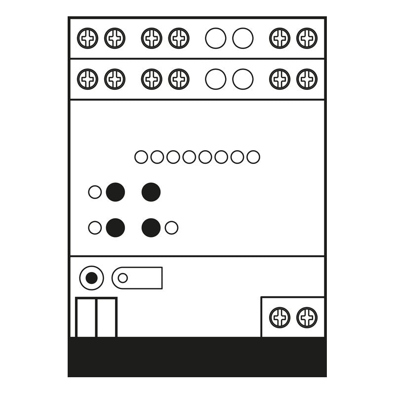 Jung - Bussystem-Jalousieaktor KNX Jalousieaktor 4-fach 2424 REGHE DC 12-48V − 1 Stück