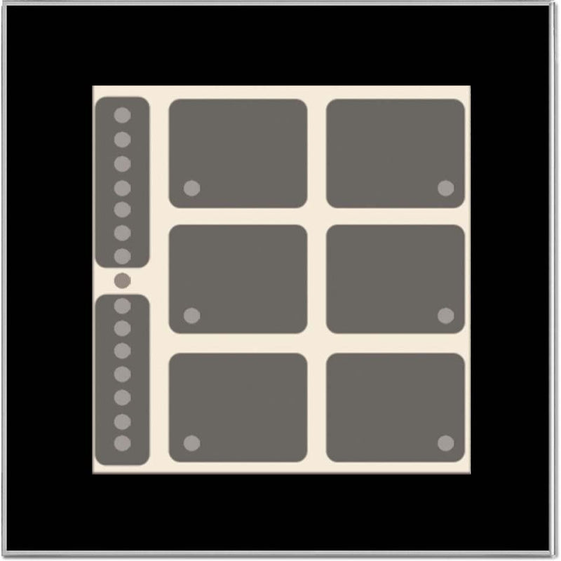 Issendorff - Bussystem-Tastsensor Glas-Tastenfeld LCN - GT8B 8 Tasten, 6LED sw − 1 Stück