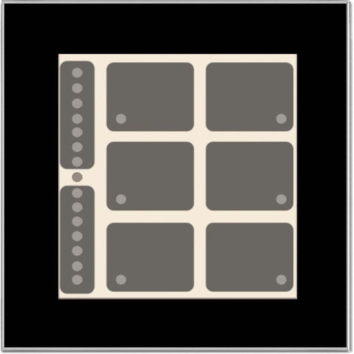 Issendorff - Bussystem-Tastsensor Glas-Tastenfeld LCN - GT8B 8 Tasten, 6LED sw − 1 Stück
