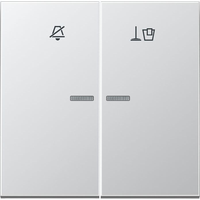 Jung - Abdeckung/Bedienelement für Installationsschalterprogramme Hotelwippe Innenstelle AL RU KO5 M n.stören,Zimmer aufr