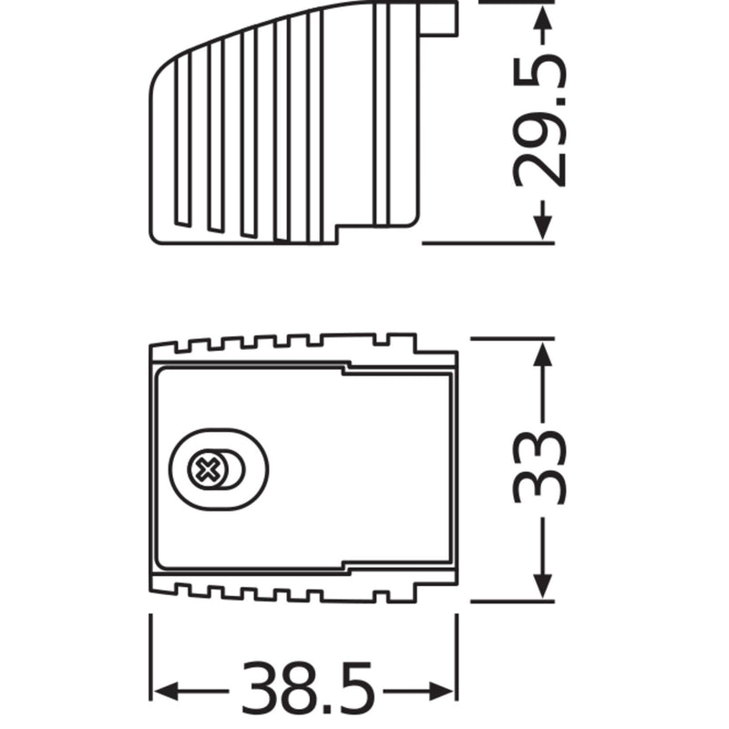 OSRAM BETRIEBSGERÄTE - Zubehör/Ersatzteile für Vorschaltgerät Anschlusskasten EVG (VE2) OTCABLECLAMP D-STYLE − 2 Packung