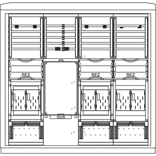 Elsta Mosdorfer - Zähler-Komplettschrank ZS A850-2 S6 6Z BKEI ZS826B.S6