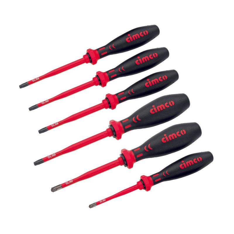 Cimco Werkzeuge - Schraubendreherset Elektr.Schraubendreher-Set 117854 1000V SLIM3 6-teilig