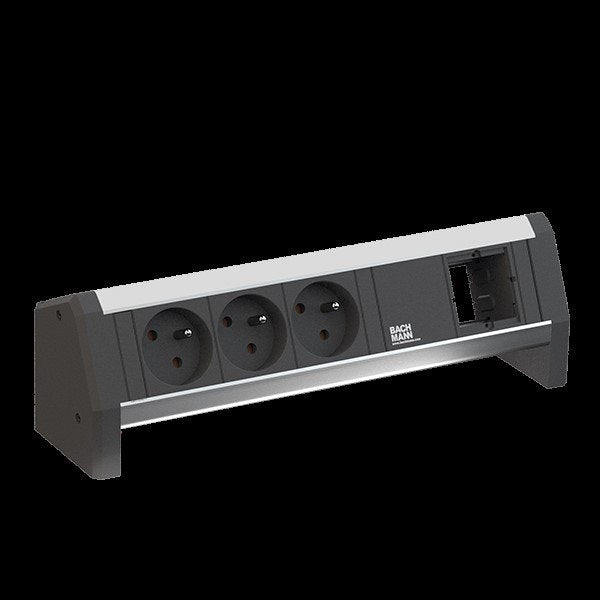 Bachmann - Mehrfachsteckdose Steckdosenleiste 9.020.234 DESK 3xUTE 1xCM