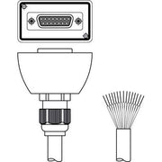 Leuze - Konfektioniertes Sensor-Aktor-Kabel Anschlussleitung CB-D15E-10000S-11GF