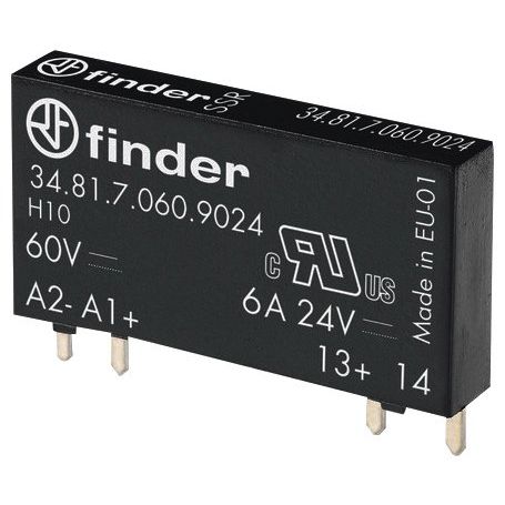 Finder - Optokoppler SSR-Relais 34.81.7.060.9024 60VDC 35..72V 3mA − 20 Stück