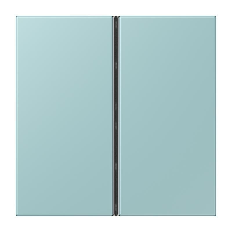 Jung - Abdeckung/Bedienelement für Installationsschalterprogramme Tastensatz 2fach LC 402 TSA 214 ceruleen clair