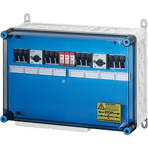 Hensel - Dose, Gehäuse für Montage auf der Wand/Decke PV-GAK, m. ÜSE u.Sicherung Mi PV 3321 6xPV-String auf 1xWR