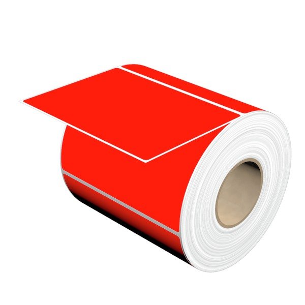 Weidmüller - Kennzeichnungsmaterial Gerätemarkierer, Etikett THM MT30X 101/74 RT 101x74mm rot
