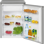 Bomann DA - Kühlschrank Kühlgerät m.GF KS 2184.1 inox-look 56cm,119L