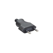 Bachmann - Schutzkontaktstecker Euroflachstecker 900.010 (VE3) sw, m.Schraubanschl
