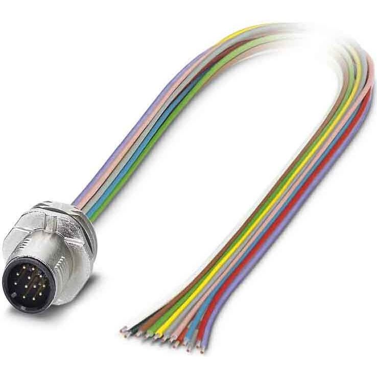 Phoenix Contact - Rundsteckverbinder, feldkonfektionierbar (Industriesteckverbinder) Einbausteckverbinder SACC-E-MS-1 #1556265 Sensor-/Aktor-Wandd.