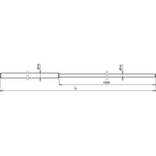 DEHN - Fangeinrichtung für Blitzschutz Fangstange FS 16 10 1500 AL D16 L1500