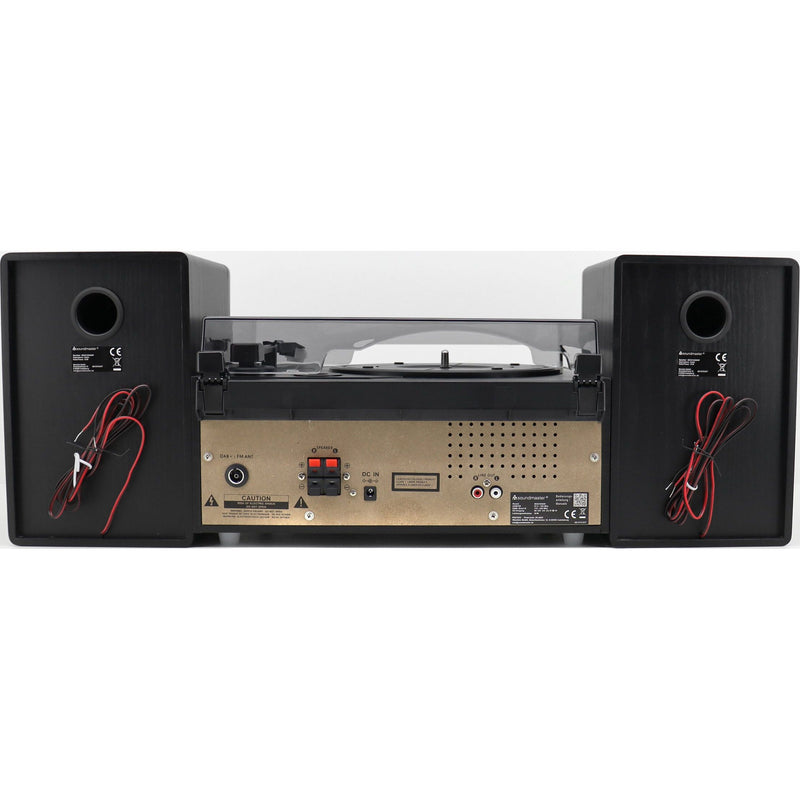 Soundmaster - HiFi-Komplettsystem DAB+/UKWStereo-Musikcenter MCD1950SW CD/MP3,Plattensp