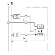 Eberle Controls - Raumthermostat/Uhrenthermostat Raumtemperaturregler RTR-E 8031-50 #19187 UP, Wechsler, 230V