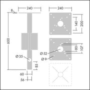 Thorn - Mechanisches Zubehör/Ersatzteile für Leuchten Befestigungszubehör MGR SPIKE  #96637250
