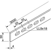 Rico - Montagematerial für Kabeltragsystem Tragstab 16U1-3000