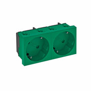 OBO Bettermann - Steckdose 33 Grad, 2-fach STD-D3S MZGN2 Schutzkontakt