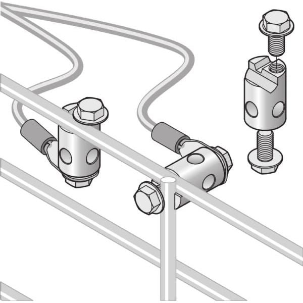 Pflitsch - Erdungsband konfektioniert Potentialausgleichs- GKPASX68Ms schraube − 10 Stück