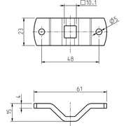 DELTA DORE - Zubehör/Ersatzteile für Tor-/Rollladenantriebe Antriebslager 4010-03 Gekr.23mm,10mm Stern