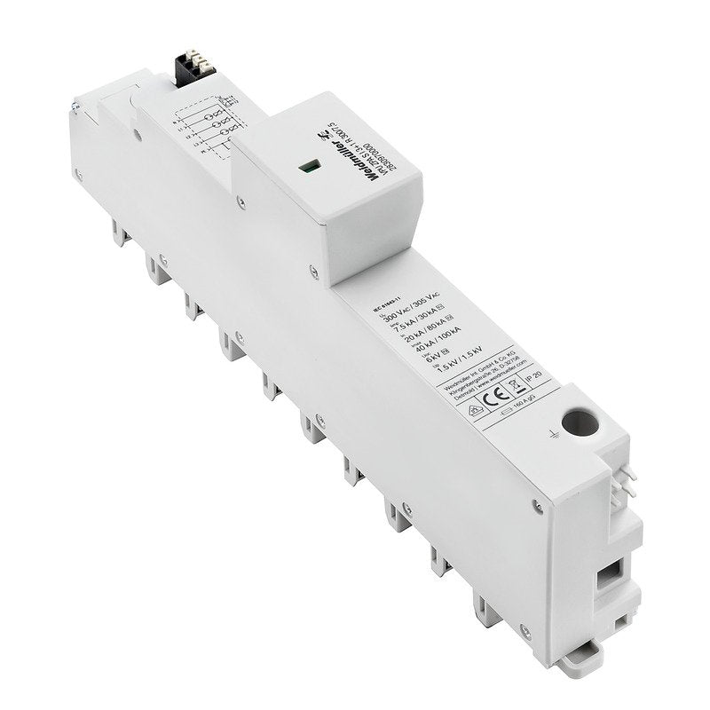 Weidmüller - Überspannungsableiter für Energietechnik/Stromversorgung Überspannungsableiter VPU ZPASI3+1R300/7,5