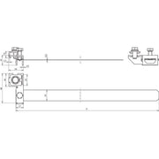 DEHN - Rohrschelle für Blitzschutz Bandrohrschelle BRS27168ZAK1X102X68V m.Zacken NIRO
