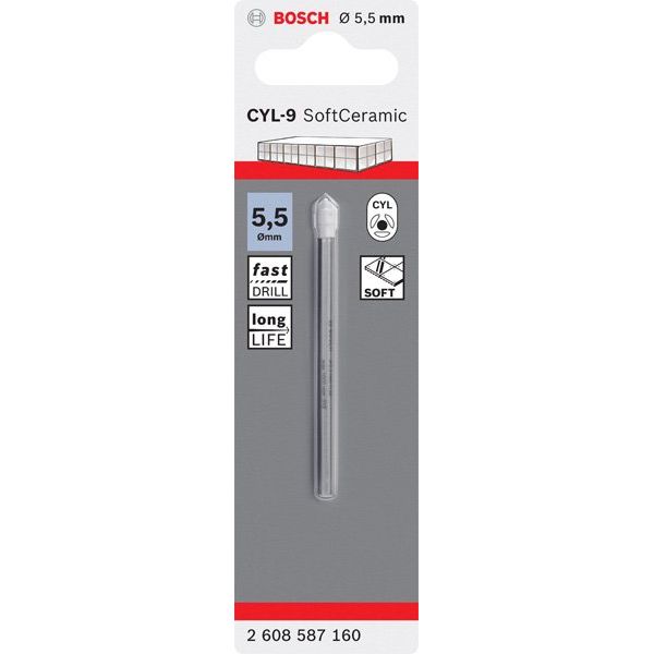 Bosch - Bohrer Fliesenbohrer CYL-9 2608587160 Ceramic, 5,5 x 70 mm