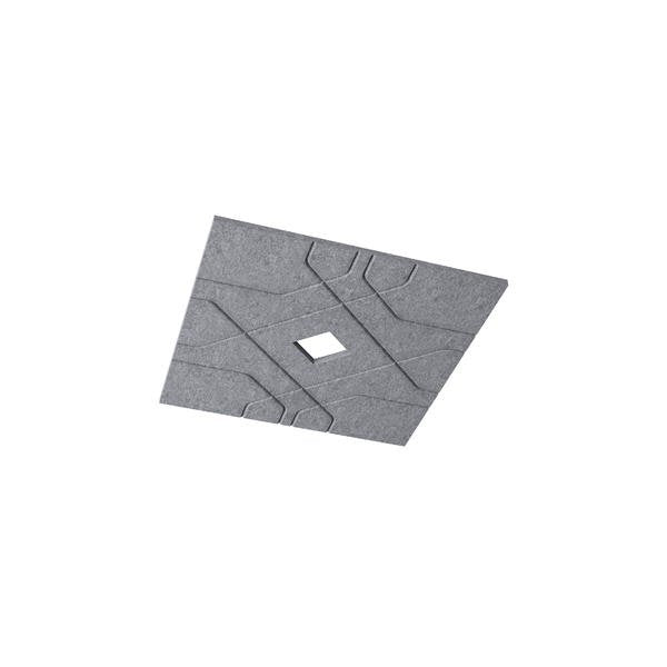 Brumberg Leuchten - Mechanisches Zubehör/Ersatzteile für Leuchten Akustikpaneel Q895mm 85140442 Auss. Q150mm, grey