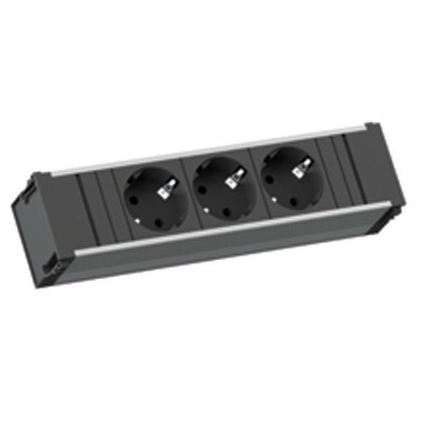 Bachmann - Mehrfachsteckdose Steckdosenleiste 3f. 333.1007 CONI3xSchutzk