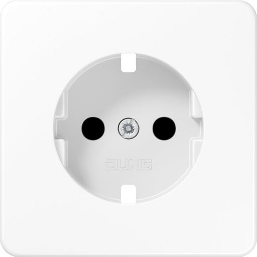 Jung - Abdeckung/Bedienelement für Installationsschalterprogramme Zentralplatte CD 1520 KIPL WW f. SCHUKO-Steckdose