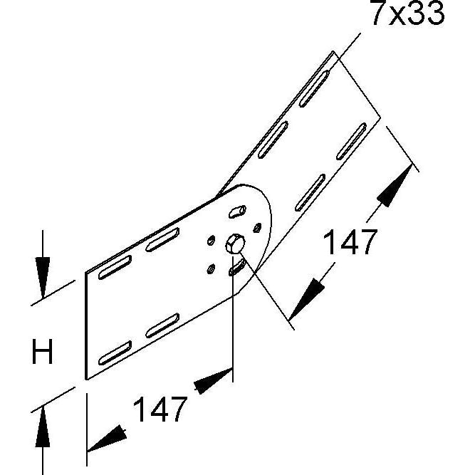 Niedax - Verbinder für Kabeltragsystem Gelenk RGV 110