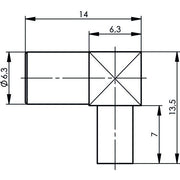 Telegärtner - Koax-Steckverbinder SMB-Kabelwinkelbuchse AU 100024875 G 7 (RG316/U) − 5 Stück